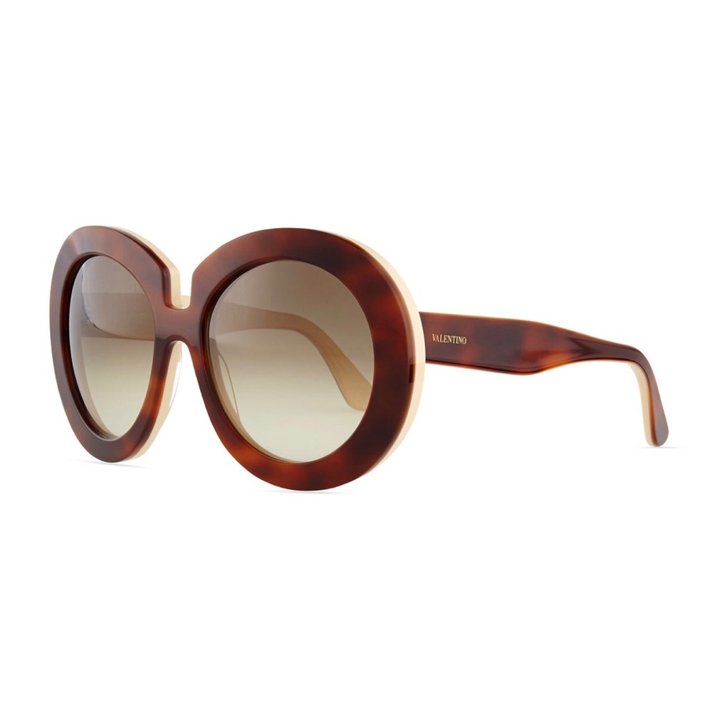 🚫SOLD🚫VALENTINO Brown oversized round sunglasses - Picture 8 of 8